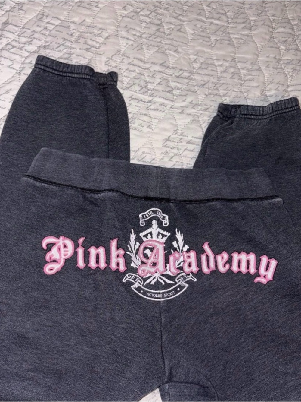 Victoria's Secret PINK Academy Charcoal Joggers